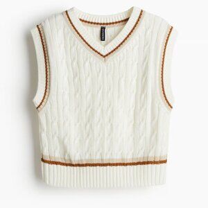 H&M Cable Knit Sweater Vest